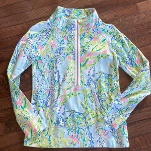 Lilly Pulitzer popover blue starfish long sleeve
